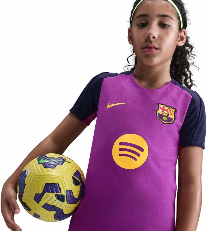 Maicë futbolli për fëmijë Nike Barcelona, vjollcë