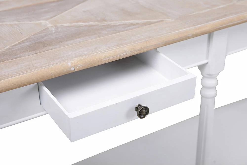 Konsol History, e bardhë-natyrale, 143x48x79