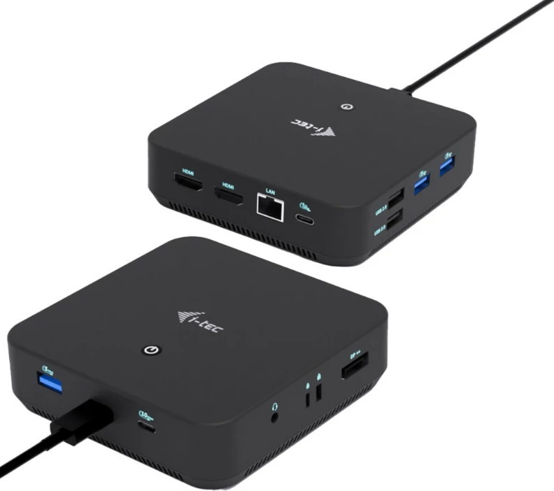 Kasë docking i-tec C31TRIPLEVIDEODPPRO, 100W Power Delivery, 2x HDMI, 1x DisplayPort, 6x USB, LAN, E zezë