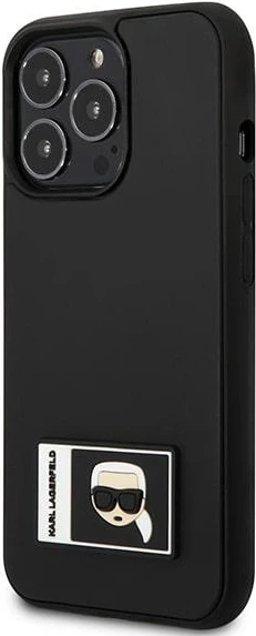 Mbështjellës Karl Lagerfeld KLHCP13L3DKPK për iPhone 13/13 Pro 6.1", Ikonik Patch, i zi