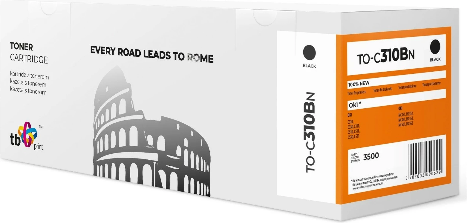 Toner TB Print TO-C310BN për OKI, i zi