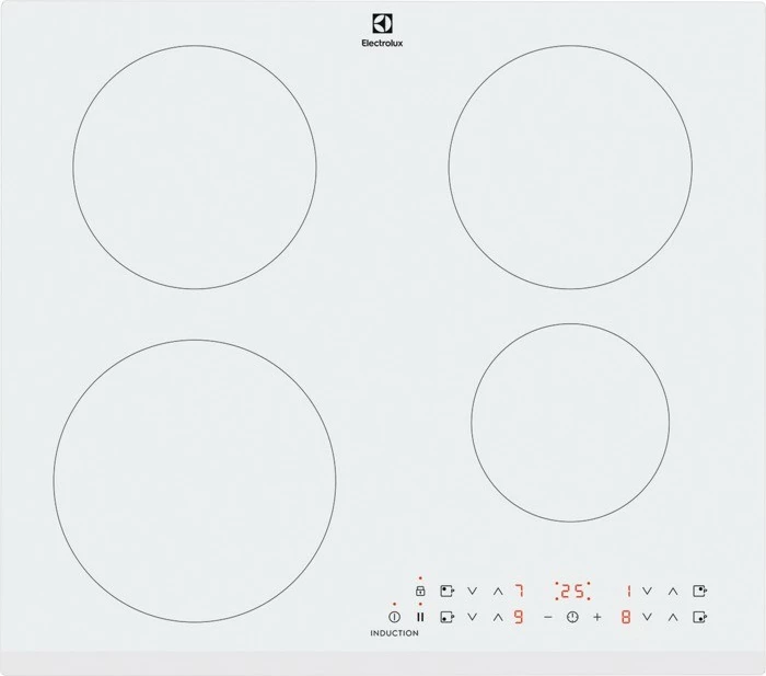 Pllakë induksioni Electrolux LIR60430BW, 4 zona, kontroll me prekje, e bardhë