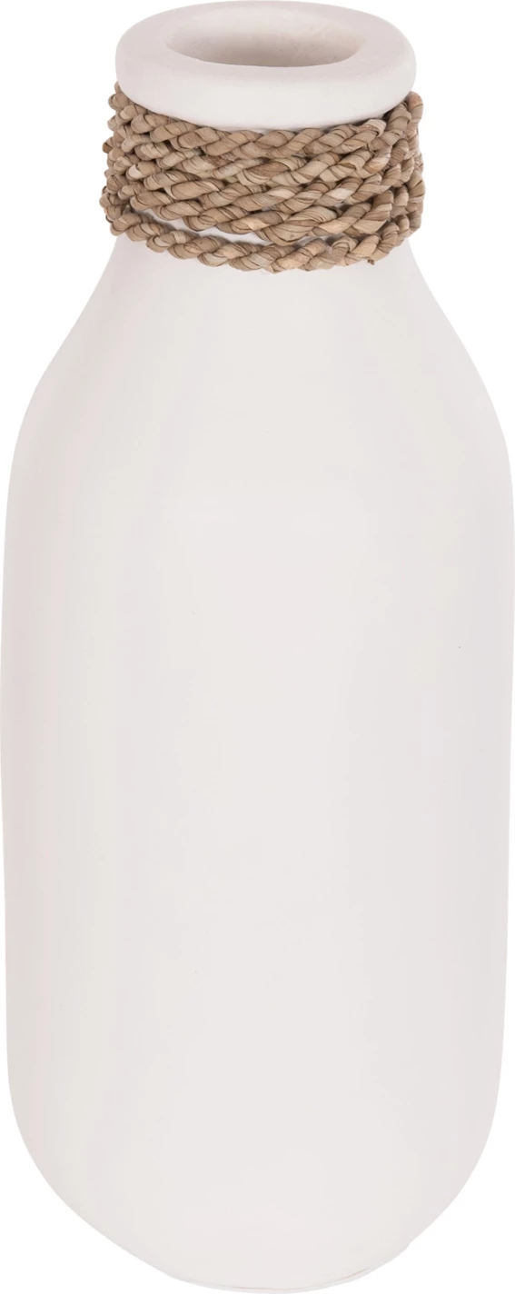 Vazo dekorative tavoline CAMMER, terrakotë e bardhë, FH4687.02M, 13x34cm