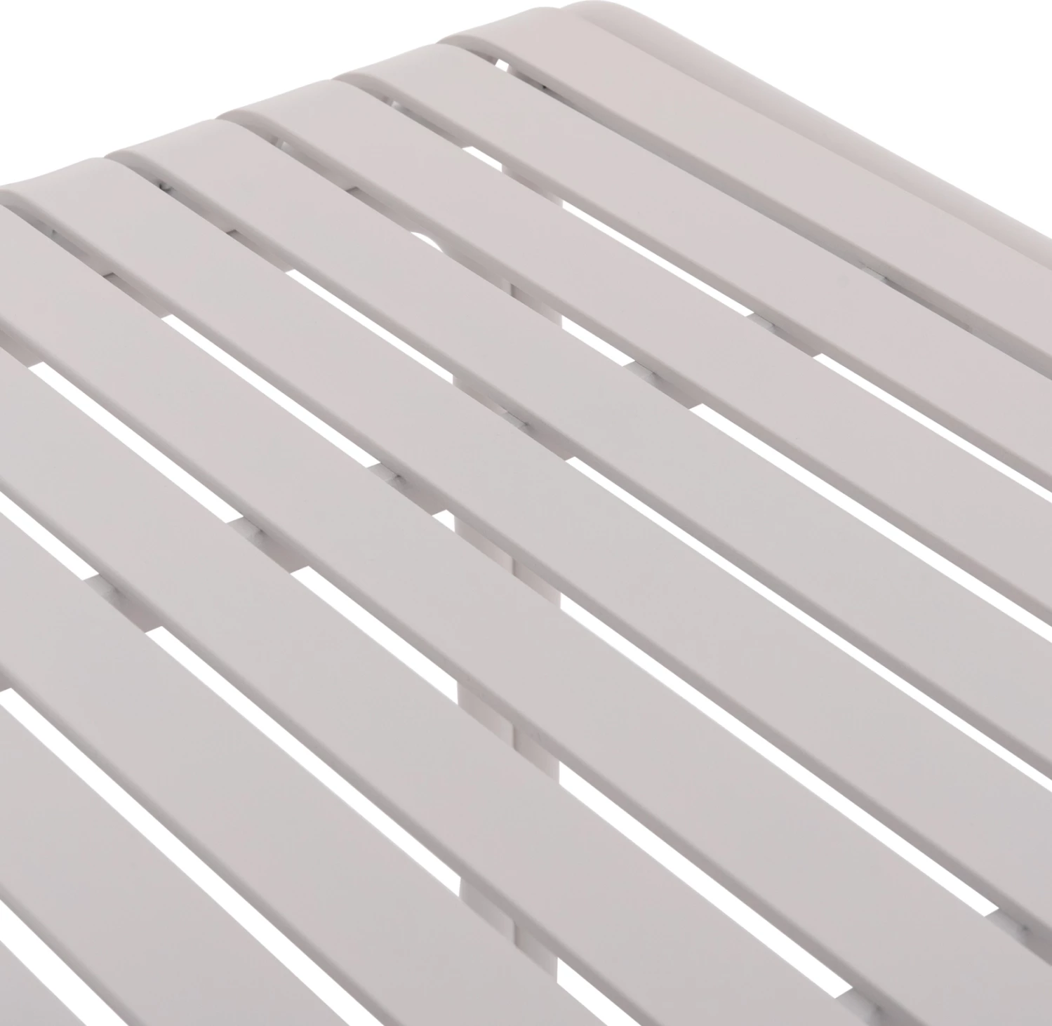 Tavolinë katrore alumini për jashtë, ngjyrë e bardhë, RACHEL FH6338.02, 80x80x75cm