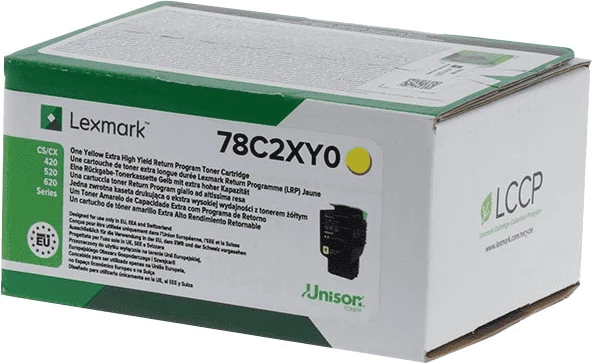 Toner, Lexmark, 78C2XY0, rendiment 5000 faqe, XXL, e verdhë