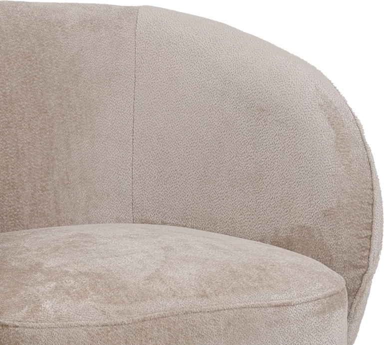 Karrige rrotulluese kreslo, stof krem, 78x81x77cm