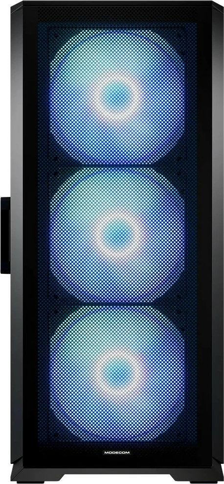 Kasë MODECOM Horizon ARGB Flow Midi, E-ATX, 4 ventilatorë ARGB, Xham i temperuar, e zezë