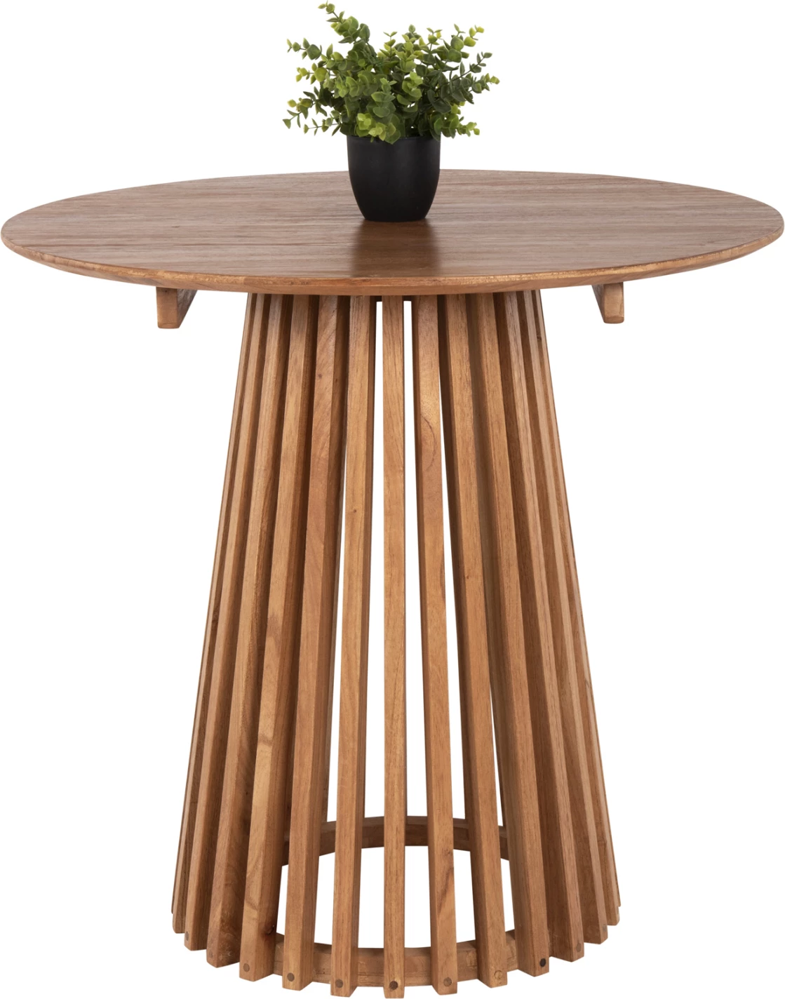 Tavolinë e rrumbullakët për ngrënie, FRANTZ, FH9832.11, dru MINDI, ngjyrë natyrale, Φ80x75H cm