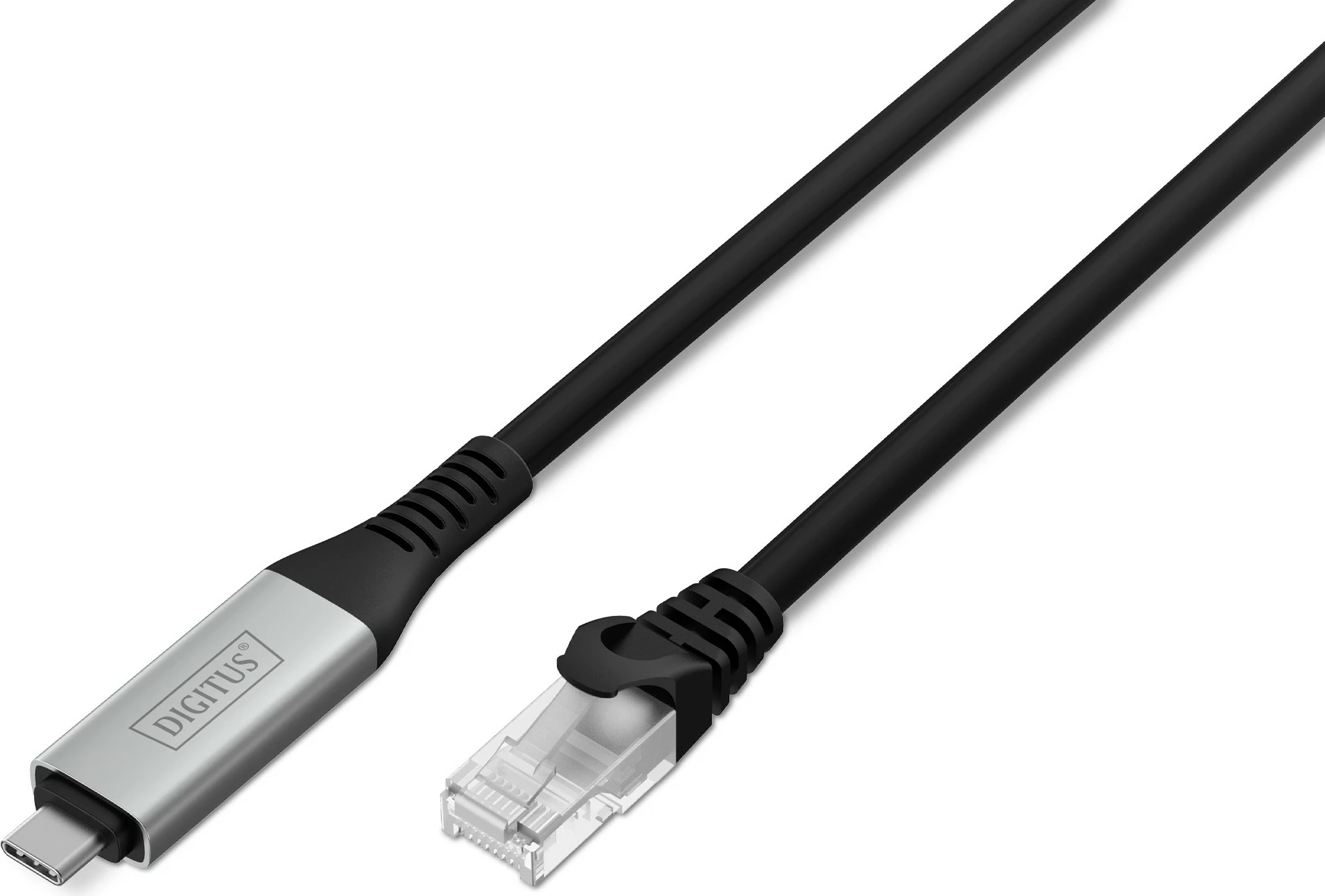 Kabllo rrjeti Digitus USB-C në RJ-45 Cat6a 3m e zezë