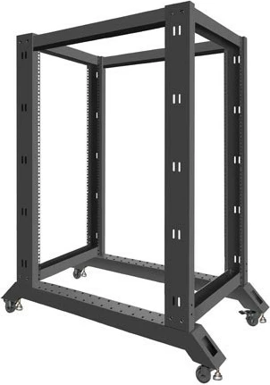 Kasë rack e hapur Lanberg OR01-6022-B, 22U, 600x1000 mm, e zezë