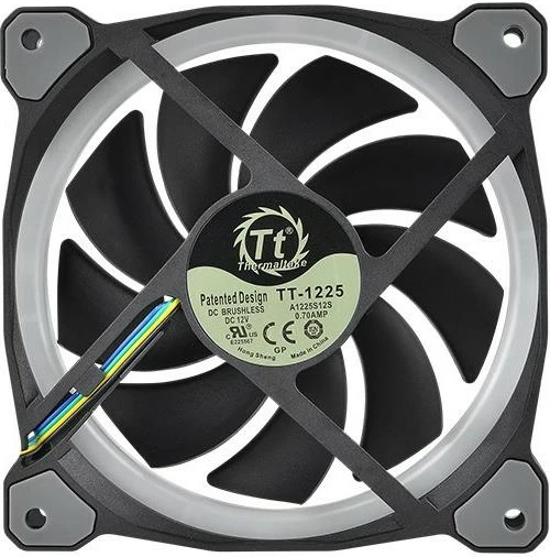 Ventilatorë RGB Thermaltake Riing Plus 12, set 3x120mm me LED, i zi