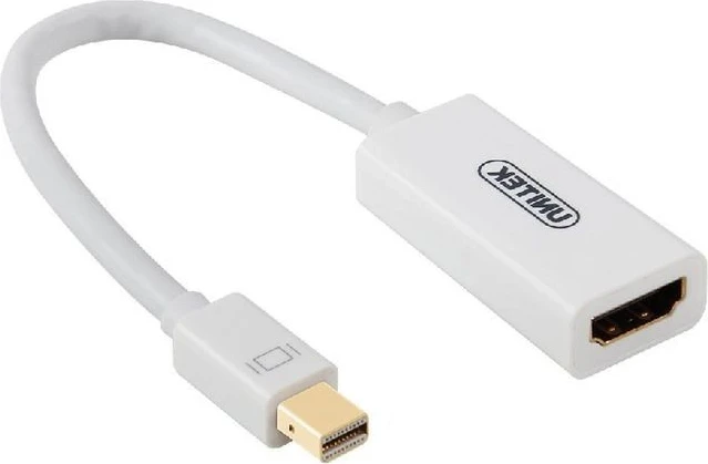 Adaptori Unitek, miniDisplayPort në HDMI, i bardhë