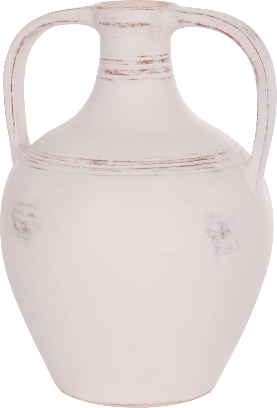 Vazo dekorative amforë, terrakotë e bardhë, FEAX FH4676.02S, 35x35x48cm