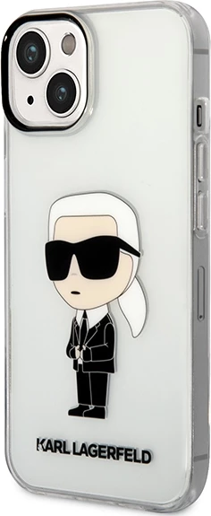 Mbështjellës Karl Lagerfeld Ikonik për iPhone 14 Plus, Transparent