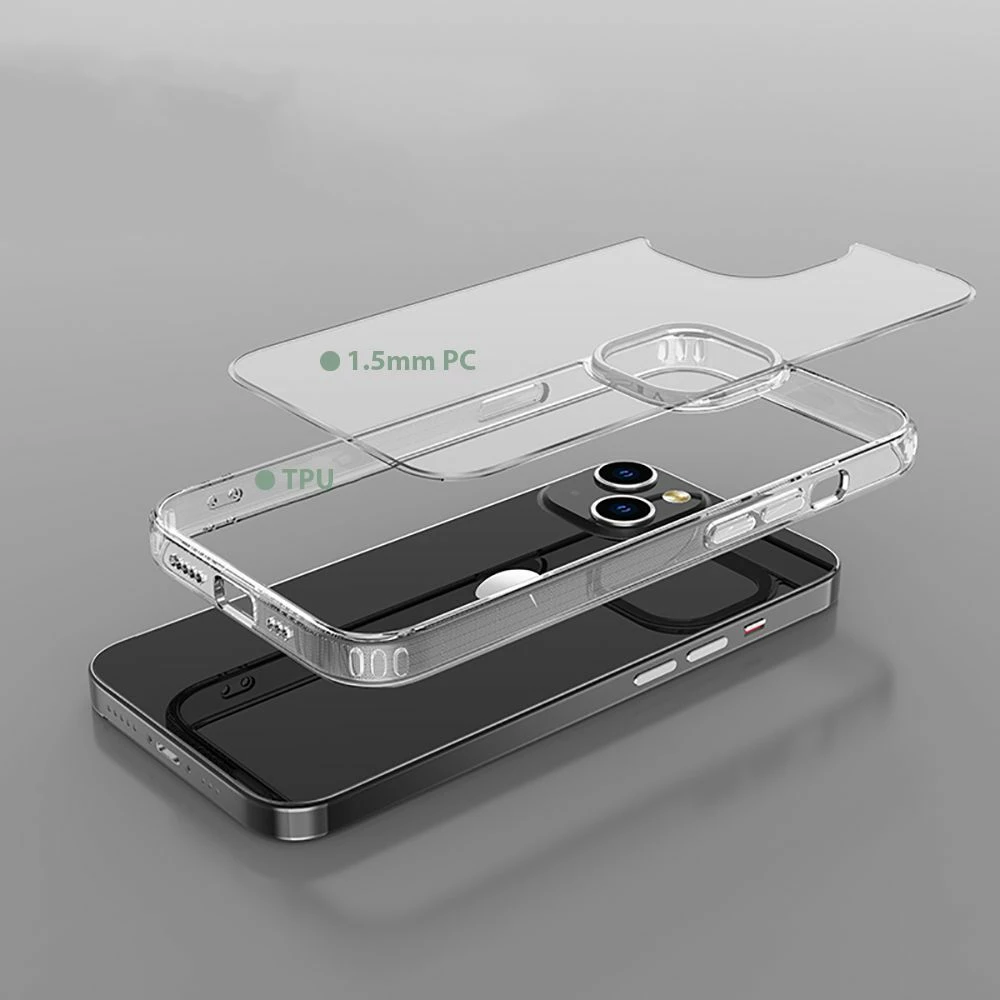 Mbështjellës Tech-Protect FlexAir Hybrid për iPhone 12 / 12 Pro, Transparent