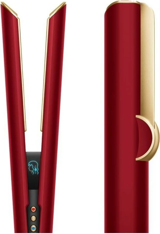 Drejtuese flokësh Dyson Airstrait, e kuqe/ari