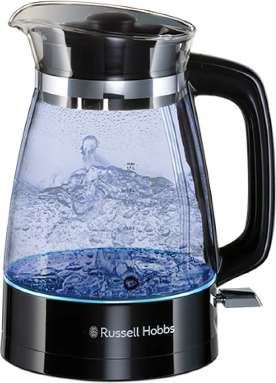 Zierës uji elektrik, Russell Hobbs, 26080-70, 1.7L qelq, zi