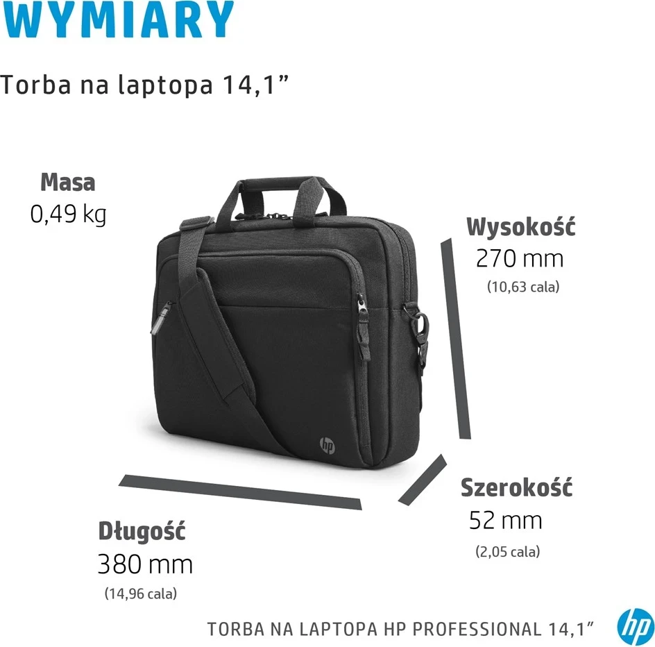 Çantë për laptop HP Professional, 14.1 inç, e zezë
