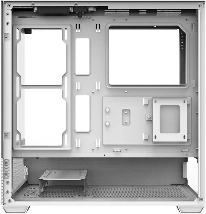 Kasë Darkflash DS900 AIR, Middle Tower, ATX/M-ATX/ITX, xham i temperuar, e bardhë