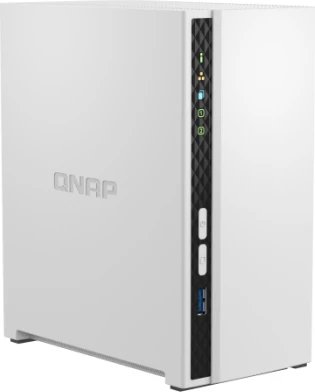 Pajisje NAS QNAP TS-233, 2 slote disku, 2GB RAM, 1GbE, e bardhë
