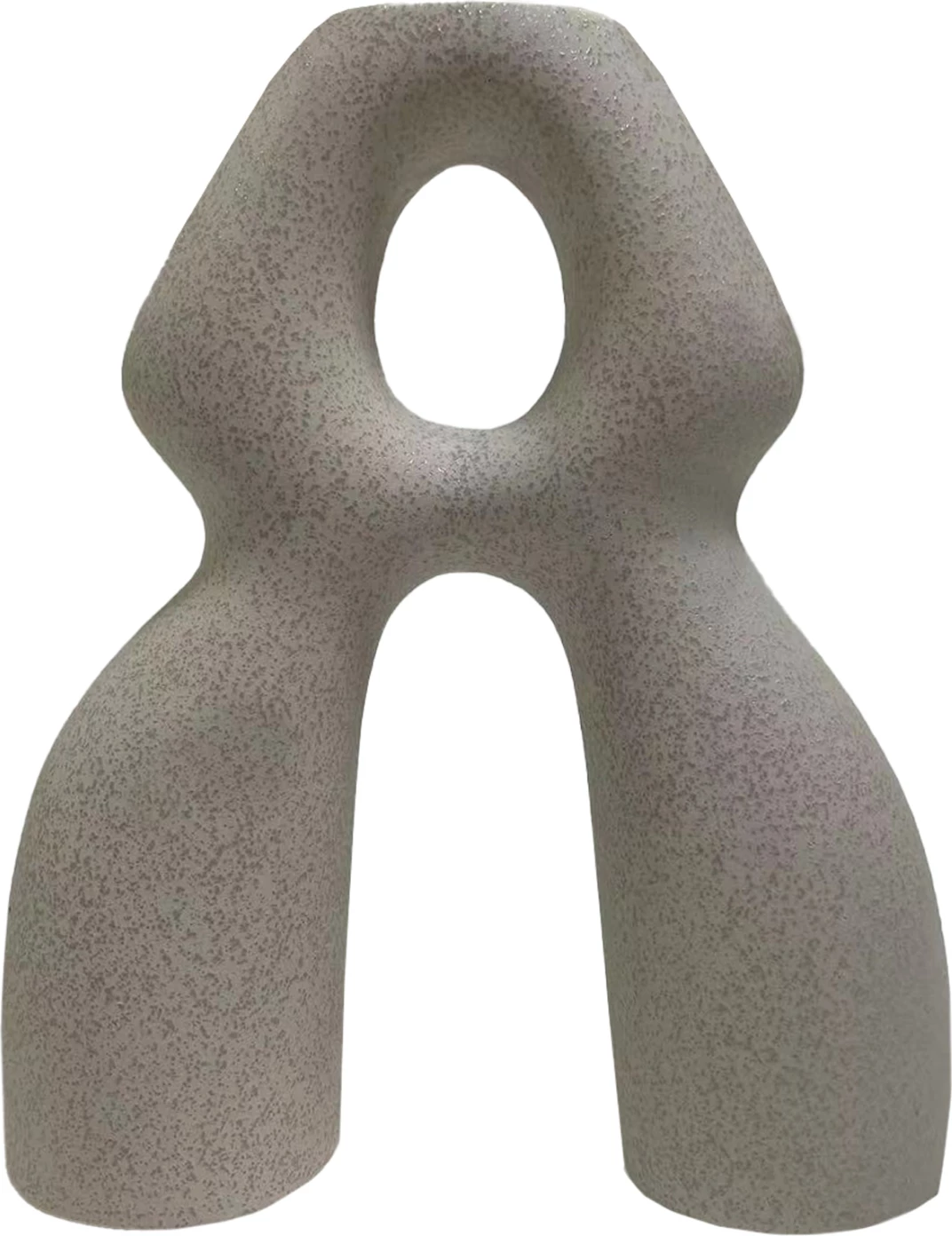 Dekor tavoline prej qeramike ISIL FH4598.01 ngjyrë e bardhë me kristalizim 26x9.5x29.5H cm