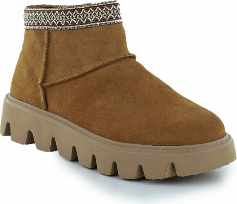 Çizme të shkurtra lëkure femra Rieker W2074-24