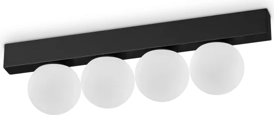 Llambë tavani Ping Pong PL4, e zezë