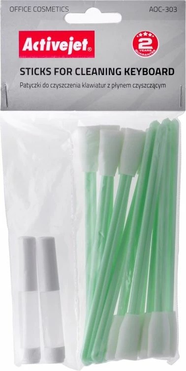 Shkopinj pambuku për pastrim tastiere Activejet, të bardhë