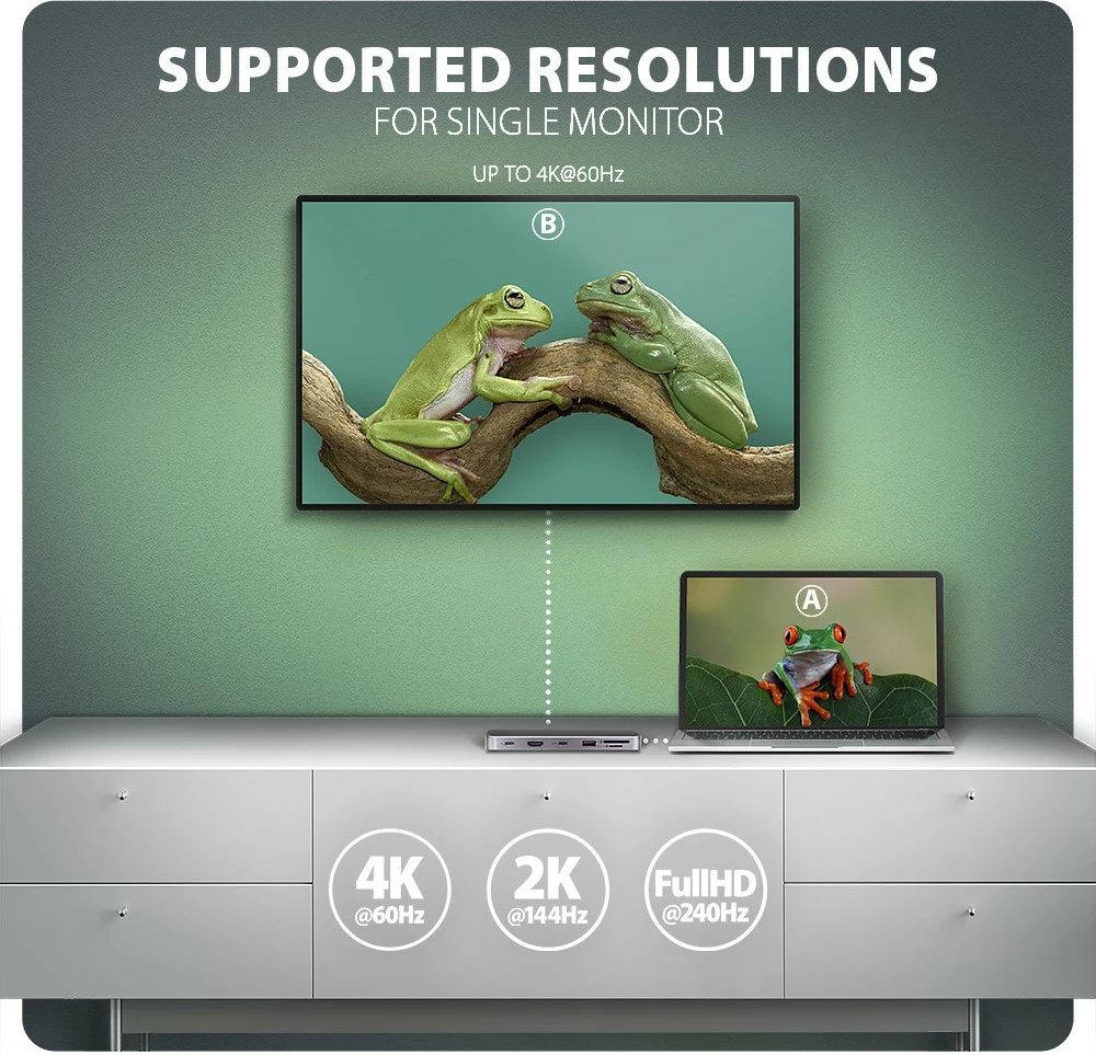 Multiport hub AXAGON HMC-6GM2, 6-në-1, USB-C 10Gbps, HDMI 4K/60Hz, M.2 NVMe/SATA, SD/microSD, PD 100W, Gri