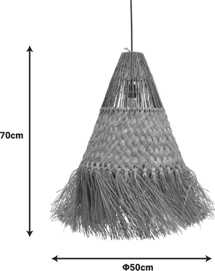 Llambë tavani Vajem Inart, ngjyrë natyrale, 50x50x70cm