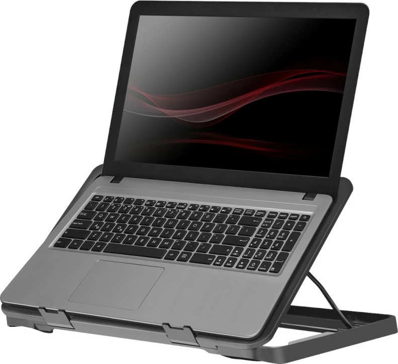 Kasë ftohëse për laptop Defender NS-503, 15.6"-17", 2xUSB, Metal, e zezë