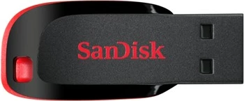 Pendrive SanDisk Cruzer Blade 128GB, USB 2.0, Zi/Kuqe