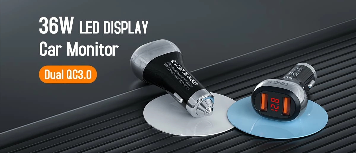 Karikues Për Veturë LDNIO C2 (Zezë)