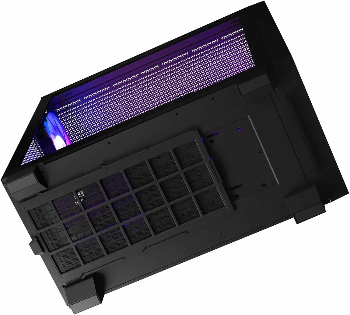 Kasë MODECOM Volcano Perun Apex ARGB Midi, e zezë