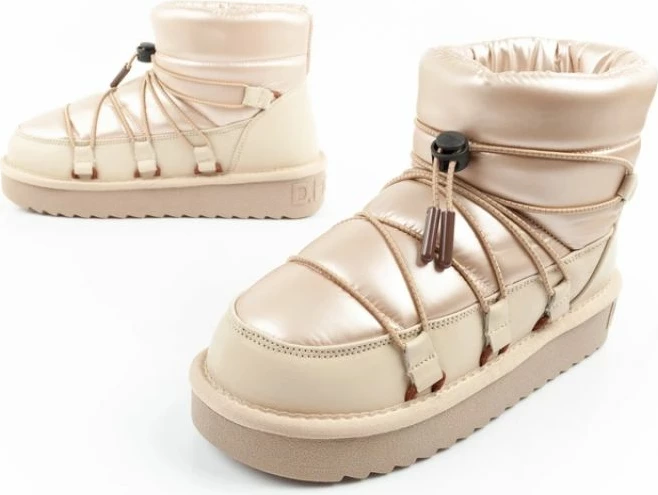 Çizme dimri për femra D.Franklin, të arta