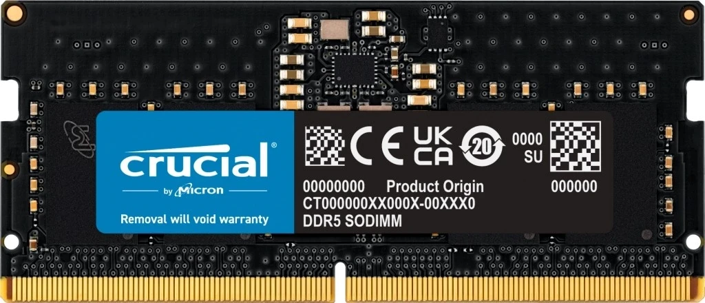 RAM memorie Crucial CT32G48C40S5, 4800MHz, 1 x 32GB RAM, SODIMM, DDR5