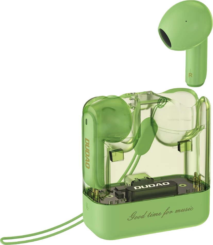 Kufje Dudao U18Pro TWS, Bluetooth 5.3, Gjelbër