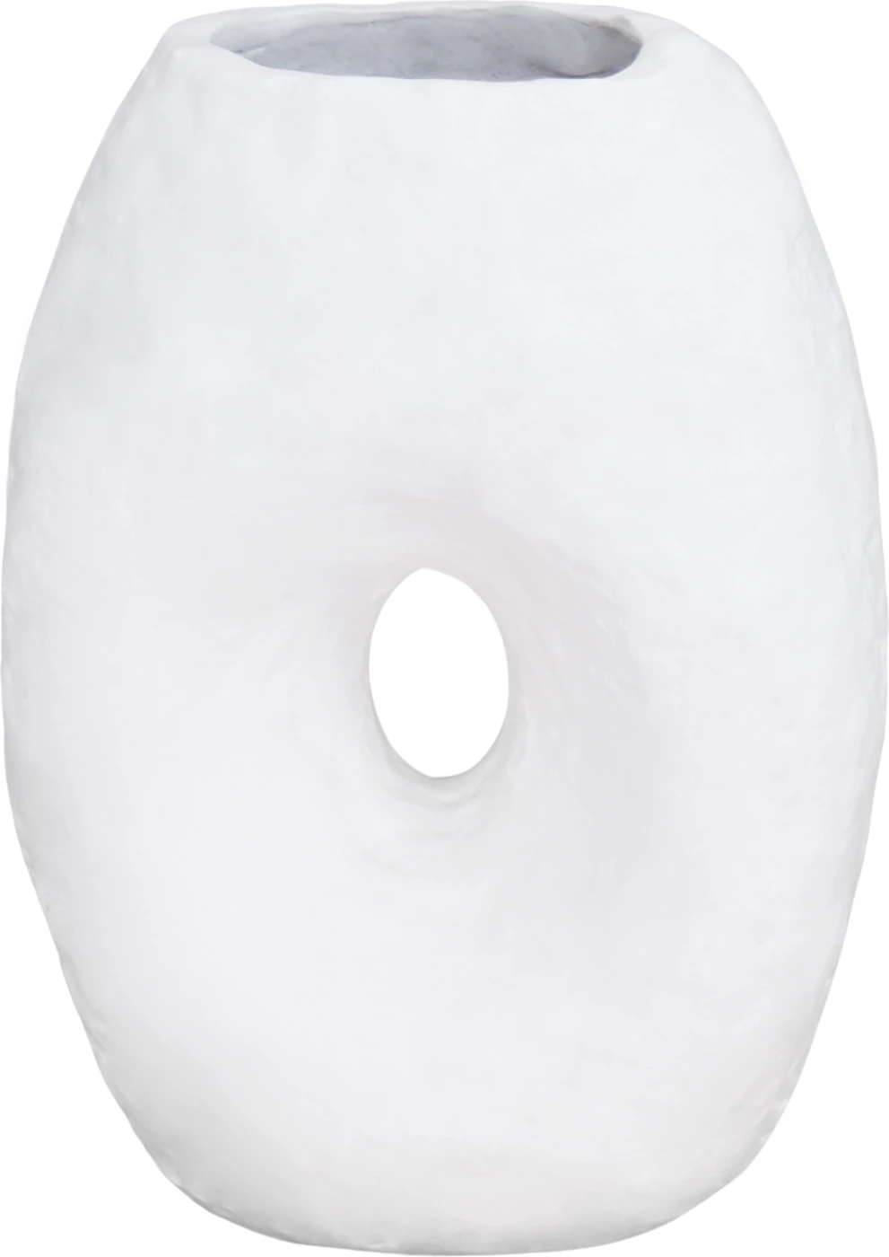 Vazo dekorative tavoline NAMENTIS, terrakotë, ngjyrë e bardhë, FH4673.02L, 26.5x16x36.5cm