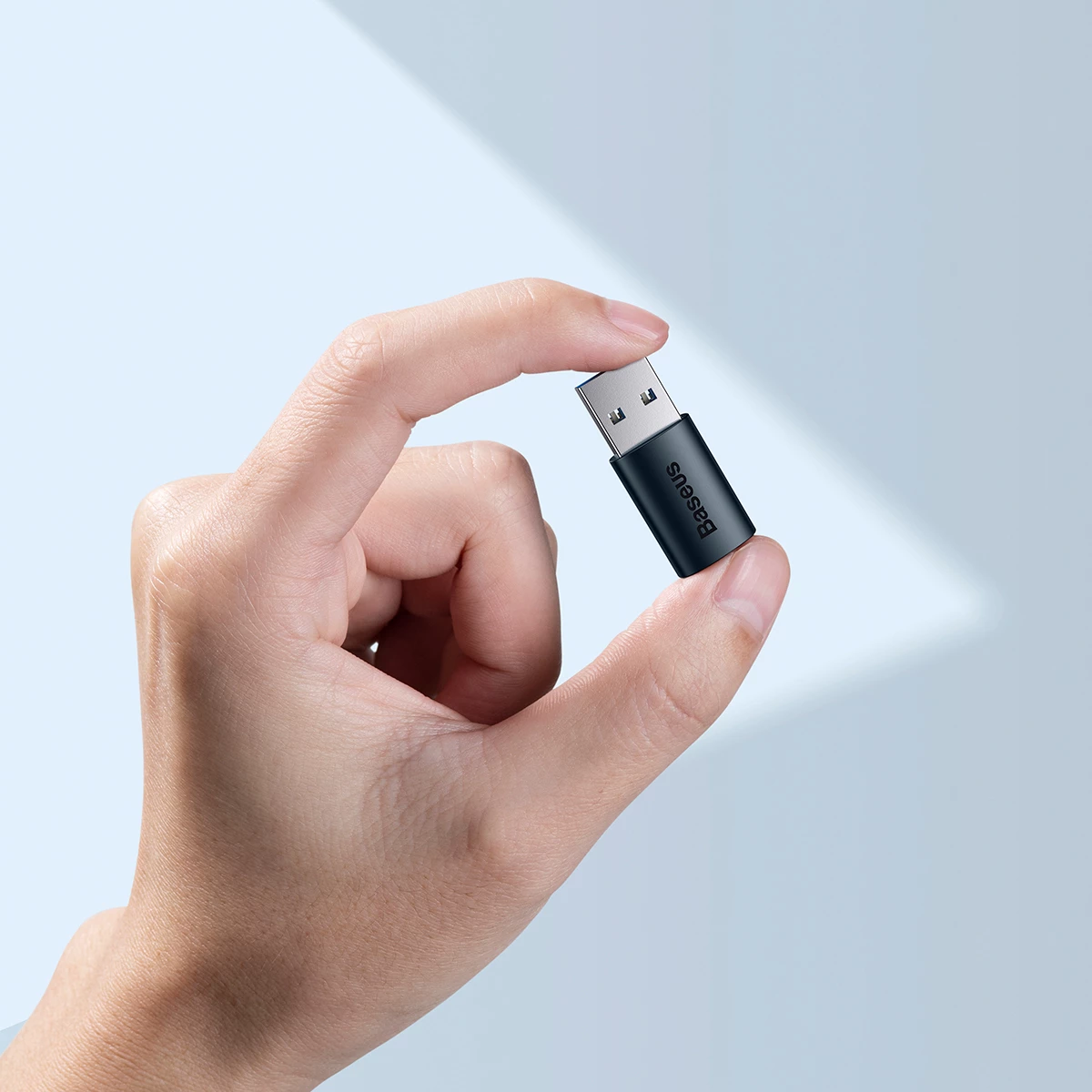 Adapter USB 3.1 OTG Baseus Ingenuity Series, USB-A në USB Type-C, Blu