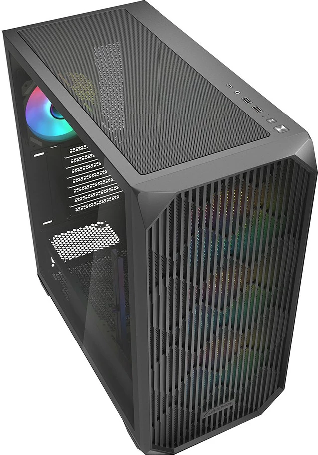 Kasë Sharkoon AK3 RGB ATX 1xGlas, e zezë