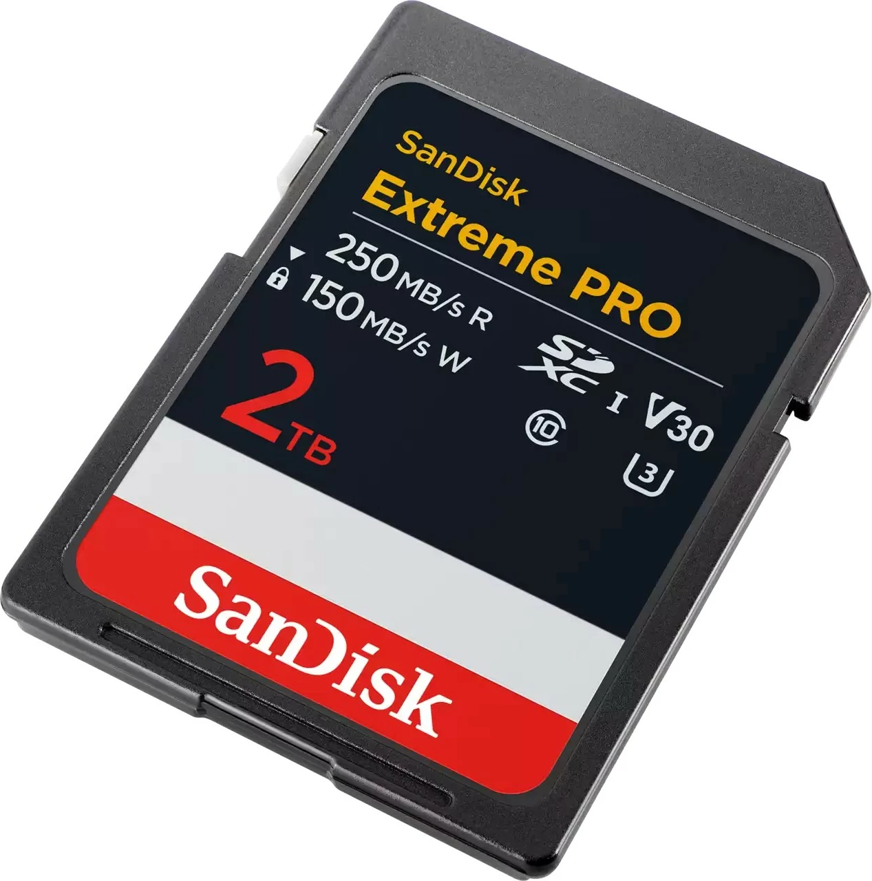Kartelë SDXC Sandisk Extreme PRO 2TB, Class 10, UHS-I, 250MB/s, 150MB/s, e zezë