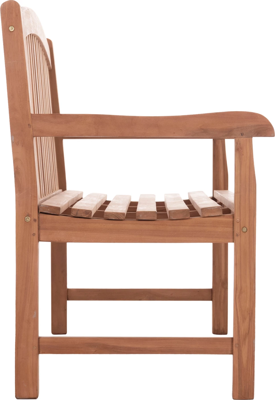 Bankë për jashtë, 3 vende, dru tik, ngjyrë natyrale, ELENA FH18125, 150x61x95cm