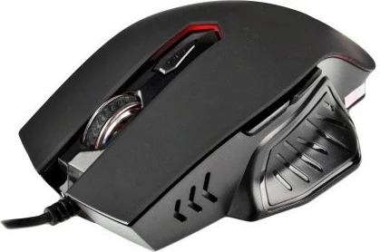 Set gaming maus + mauspad Rebeltec RED DRAGON, me ndriçim LED, 2400 DPI, i zi, dekorativ