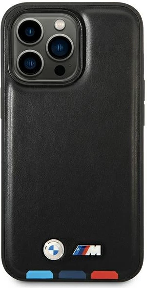 Mbështjellës BMW BMHMP14X22PTDK për iPhone 14 Pro Max 6.7", lëkurë, MagSafe, zi