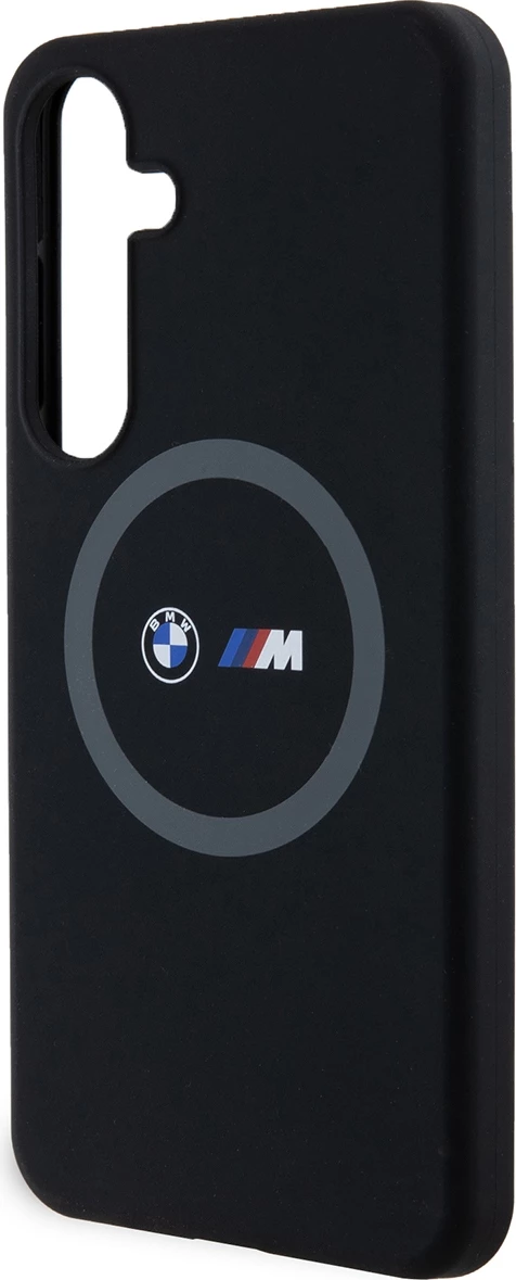 Mbështjellës BMW M Silicone Printed Ring MagSafe për Samsung Galaxy S24+, i zi