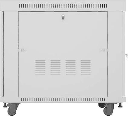 Kasë rack LANBERG 19 inch 15U 800x1000mm, ngjyrë hiri, derë perforuese LCD