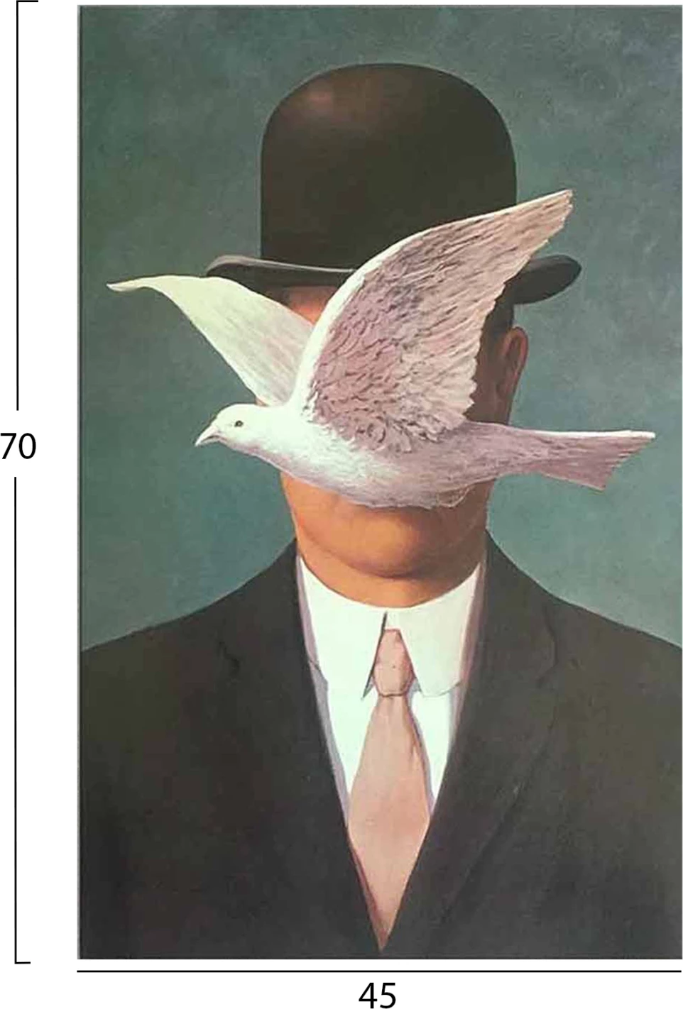 Pikturë muri GOBI, kanavacë e printuar, 45x3x70cm