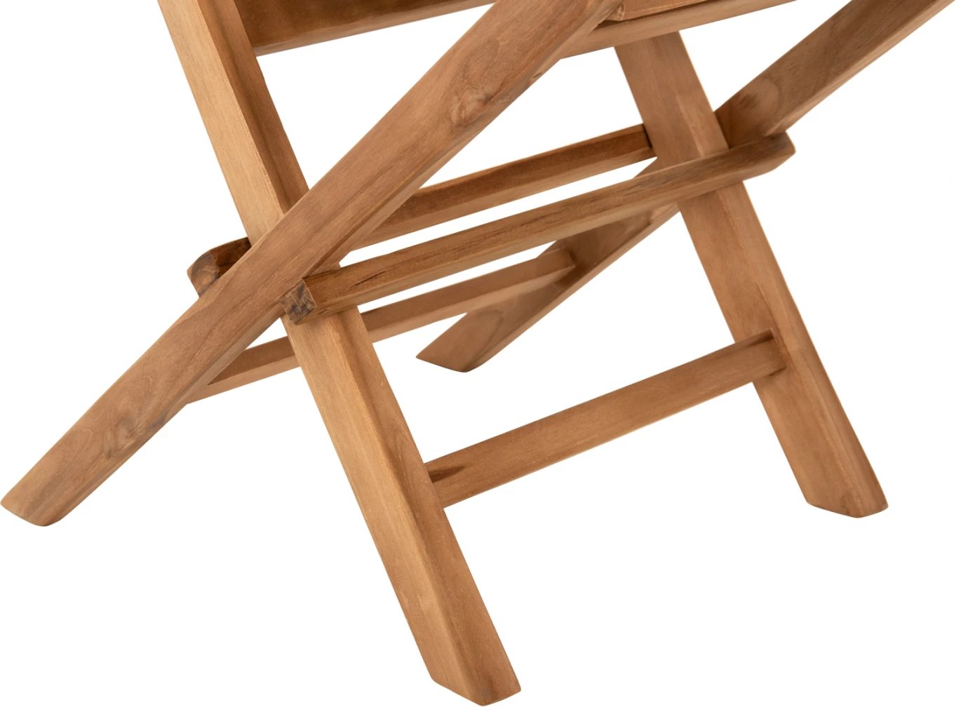 Tavolinë me karrige për terasë, 5 pjesë, palosëse, Kendall FH11950, dru teak, ngjyrë natyrale