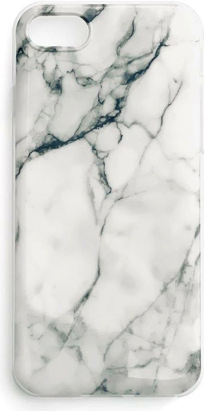 Mbështjellës Wozinsky Marble për Samsung Galaxy A03s, TPU, i bardhë