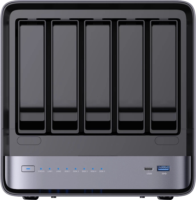 Kompjuter mini NAS Minis Forum NAS N5 Ryzen 7 255, 16GB RAM, 128GB SSD OS, deri 144TB, 10GbE+5GbE, USB4